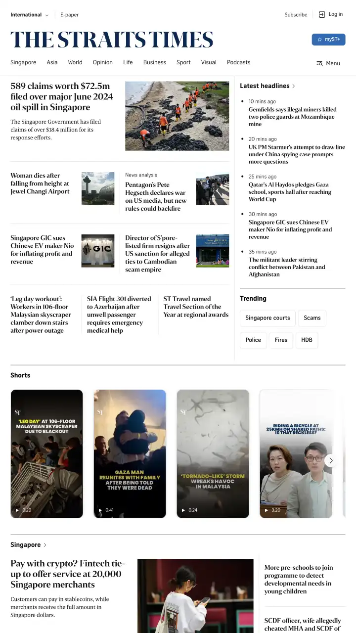 Preview of The Straits Times