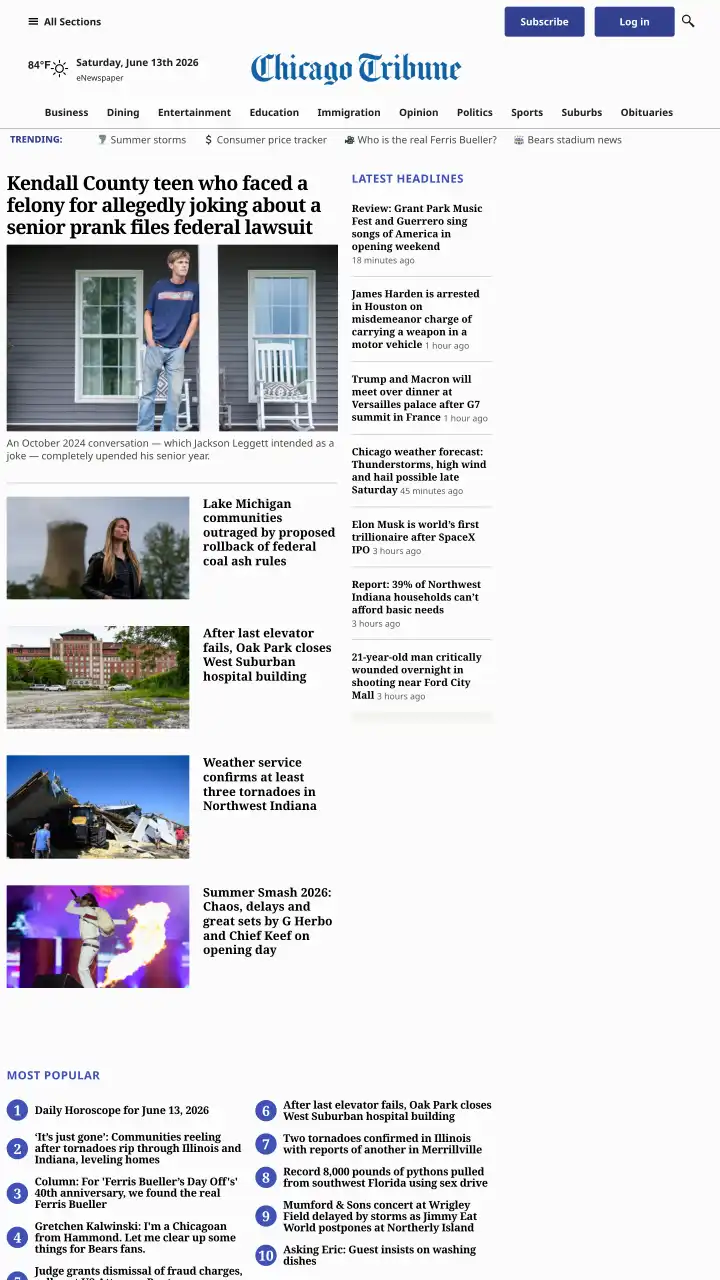 Preview of Chicago Tribune