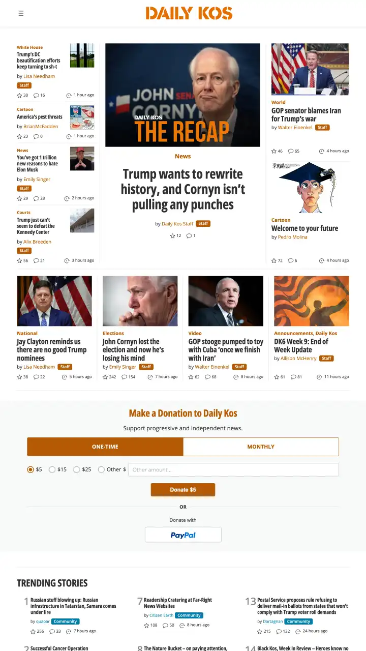 Preview of dailykos.com