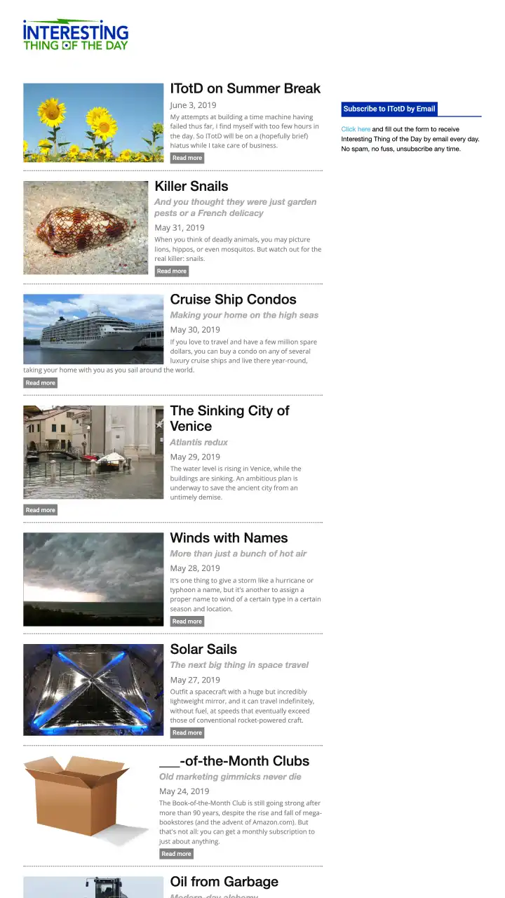Preview of itotd.com