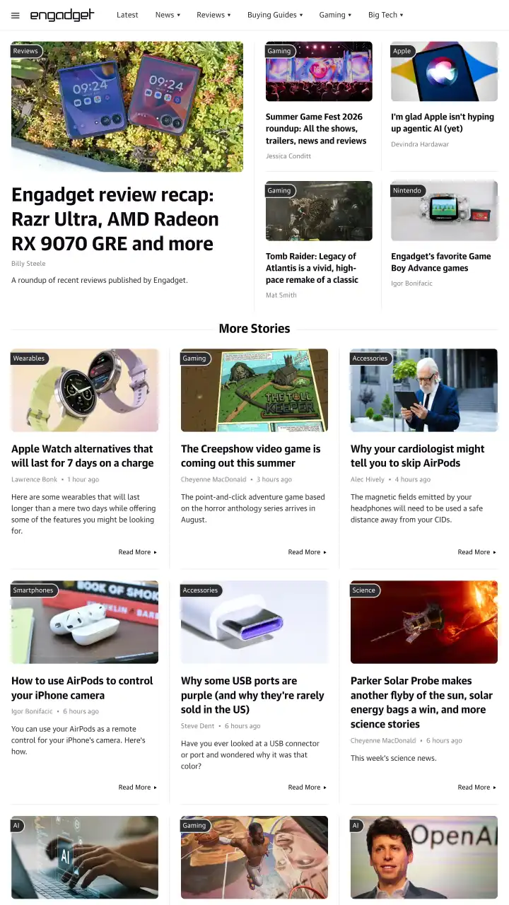 Preview of Engadget