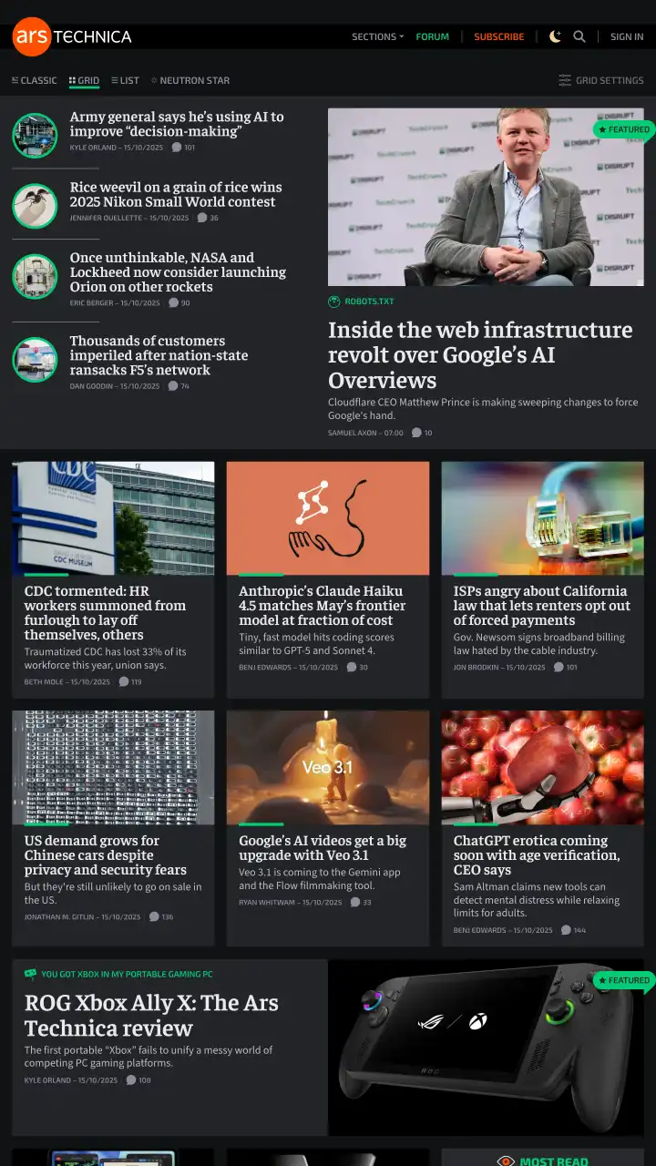 Preview of Ars Technica