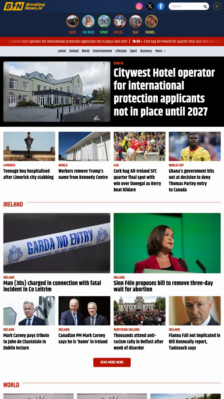 Preview of BreakingNews.ie