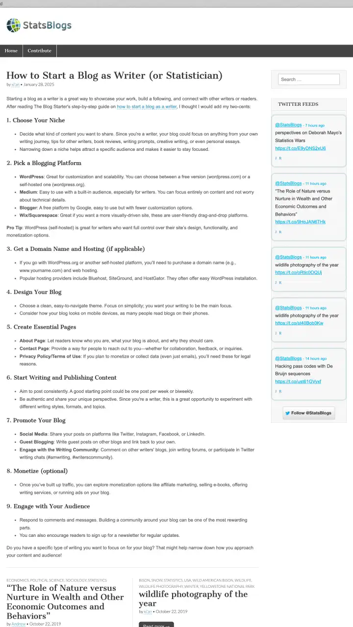Preview of statsblogs.com