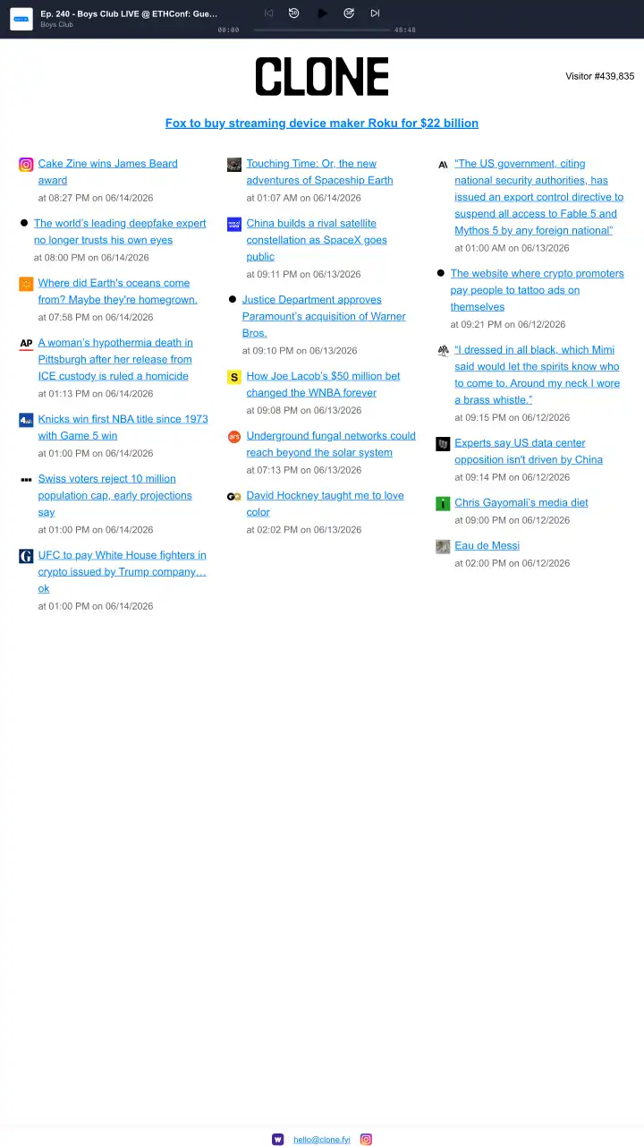 Preview of clone.fyi