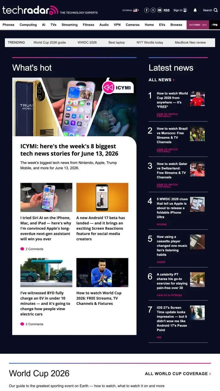 Preview of TechRadar