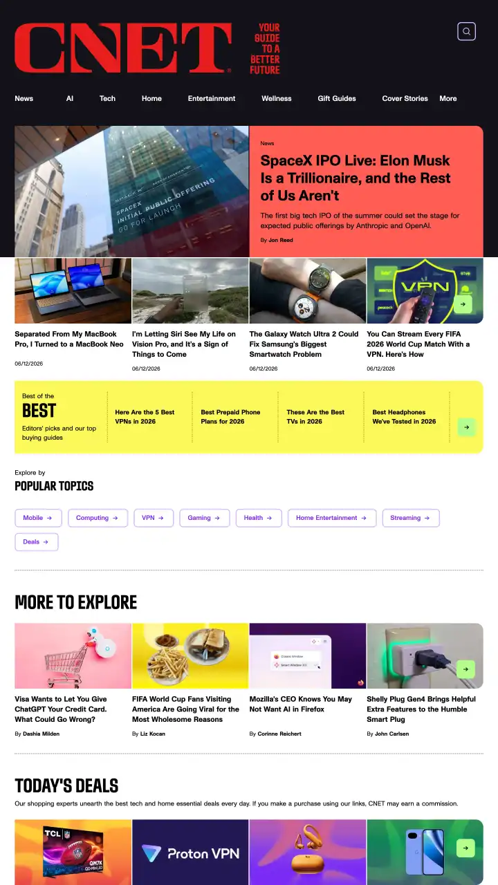 Preview of cnet.com