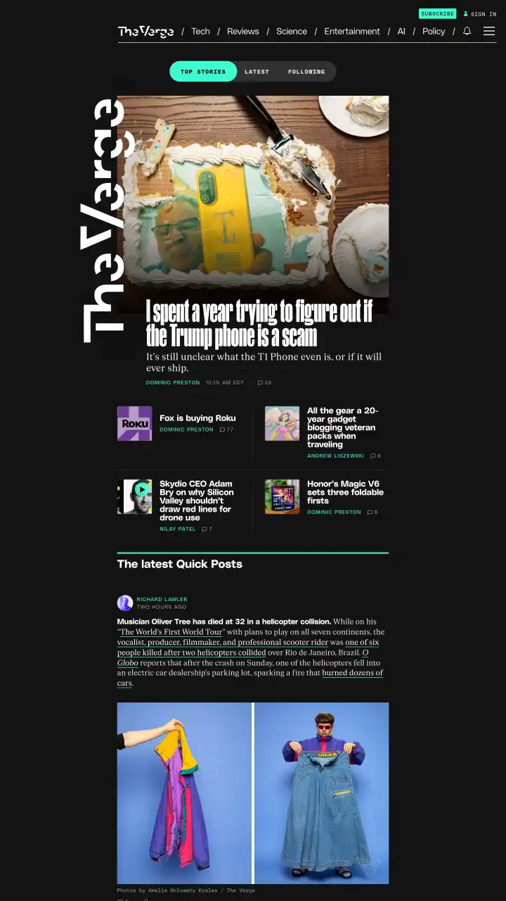 Preview of The Verge