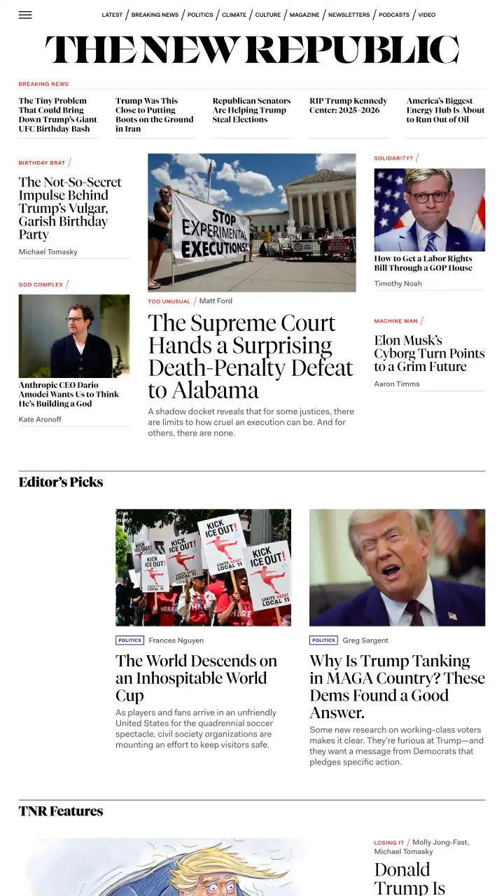 Preview of The New Republic