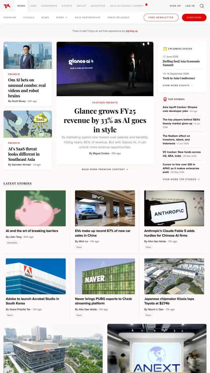 Preview of techinasia.com