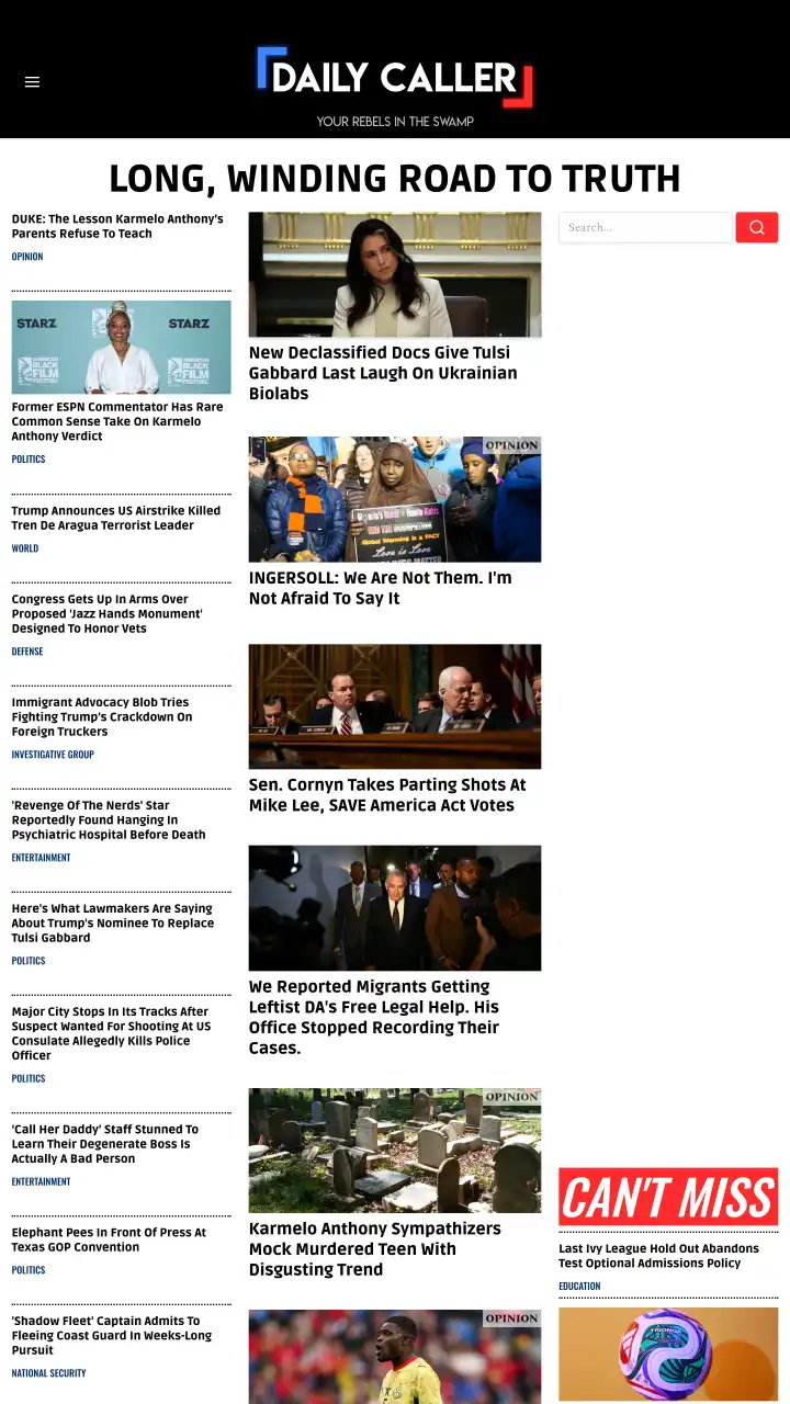 Preview of Daily Caller
