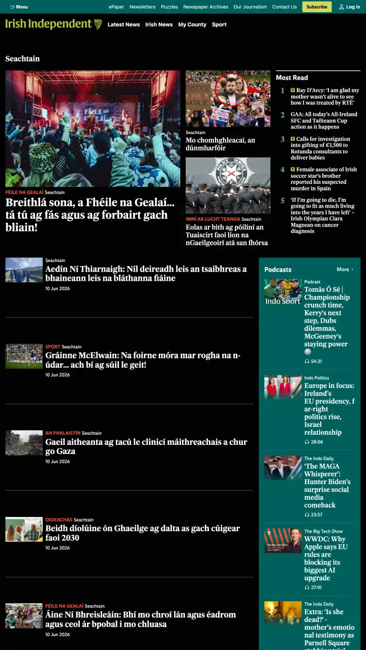 Preview of Independent - Seachtain
