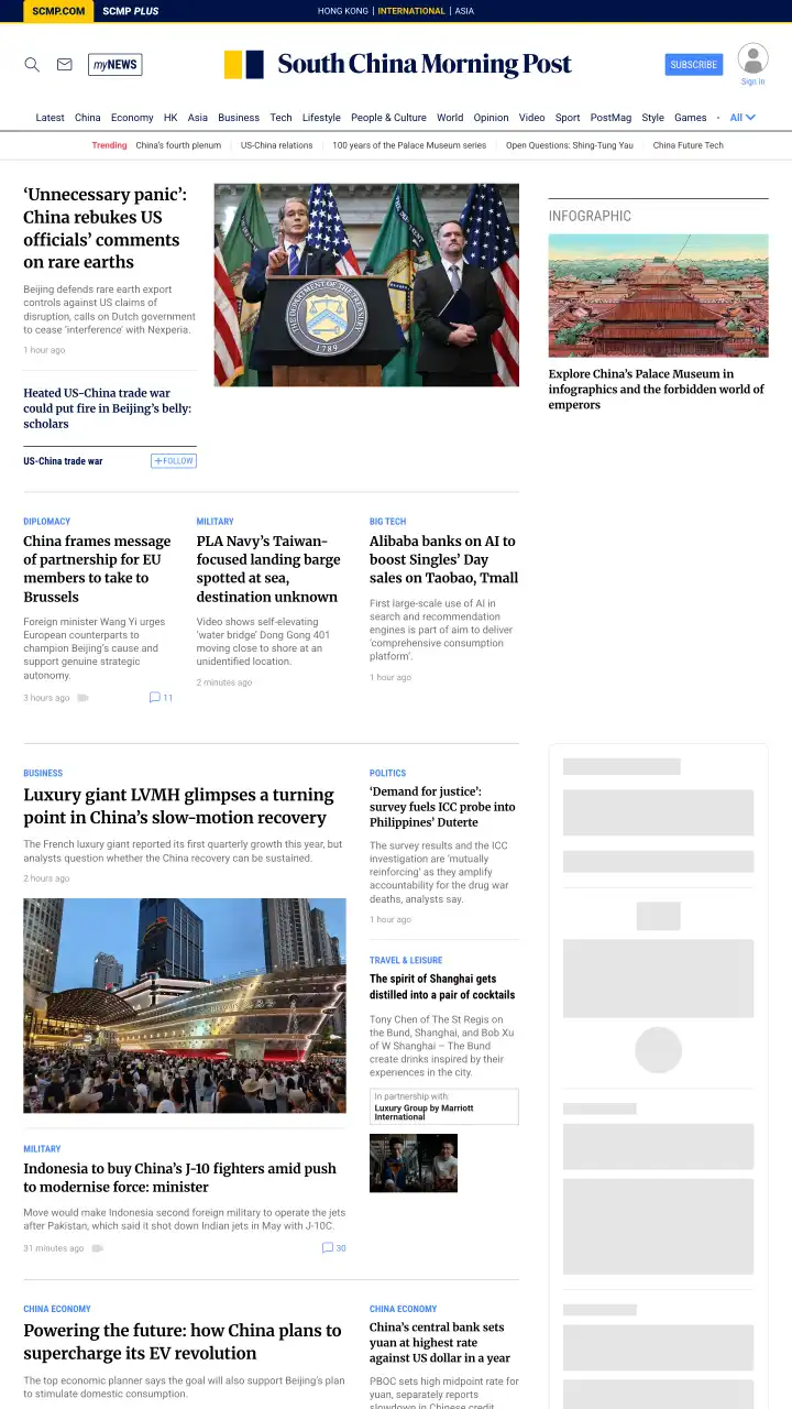Réamhamharc de South China Morning Post