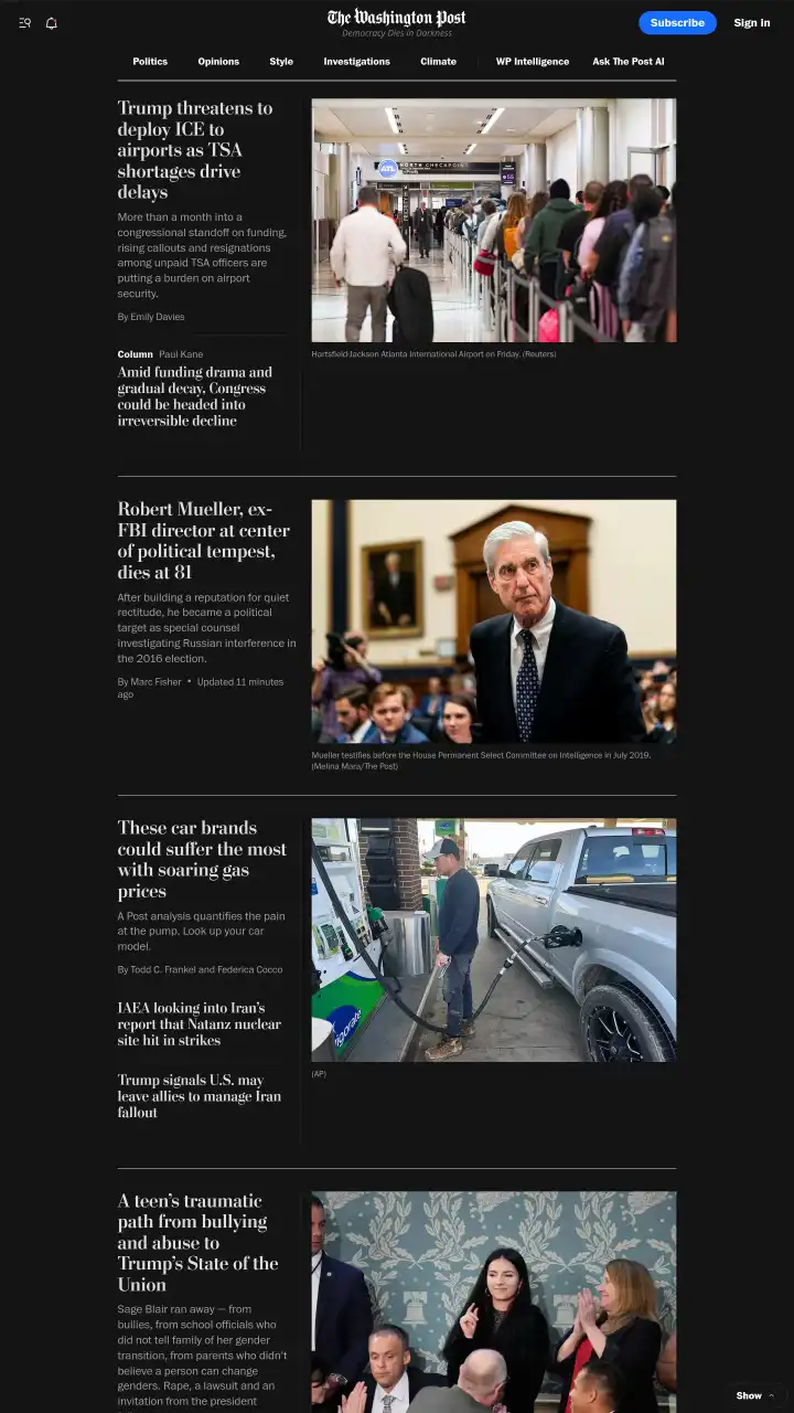Réamhamharc de The Washington Post