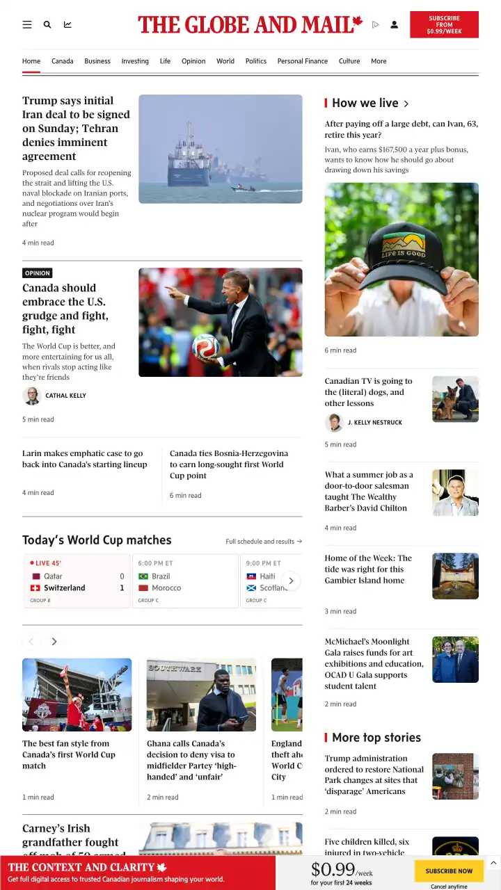 Preview of The Globe and Mail