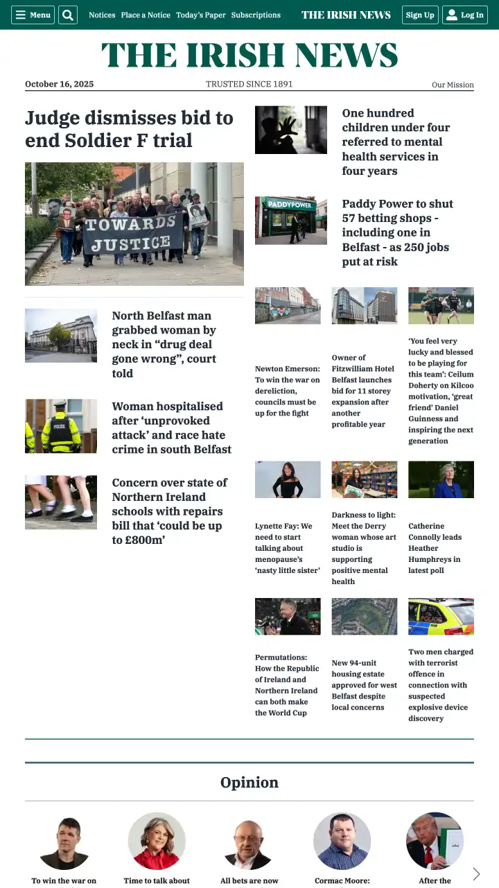 Preview of The Irish News