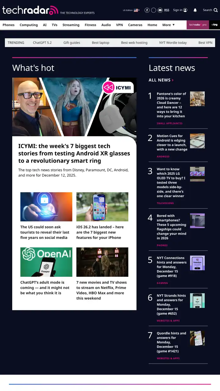 Preview of TechRadar