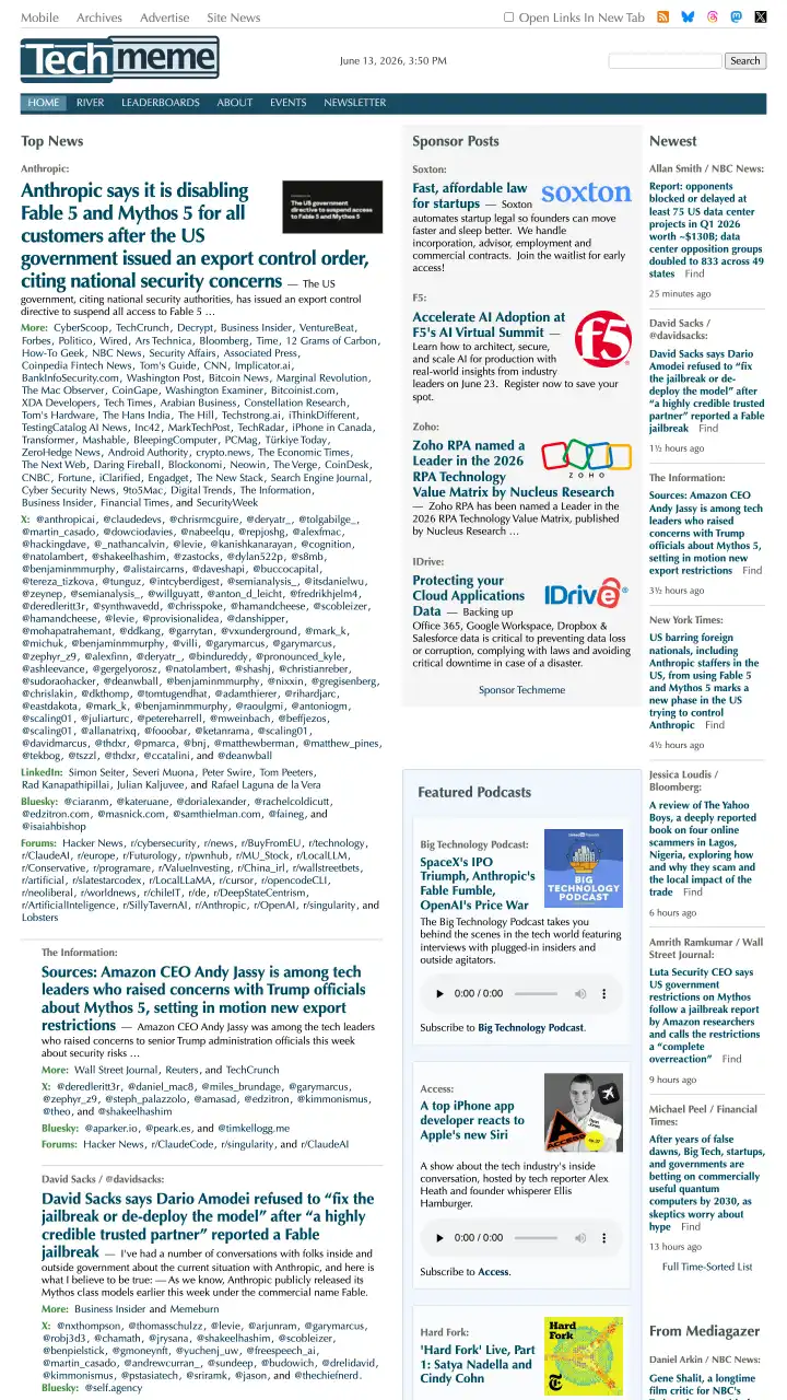 Preview of Techmeme