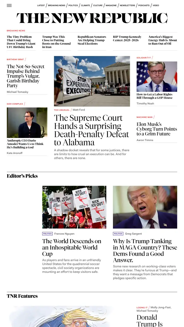 Preview of The New Republic