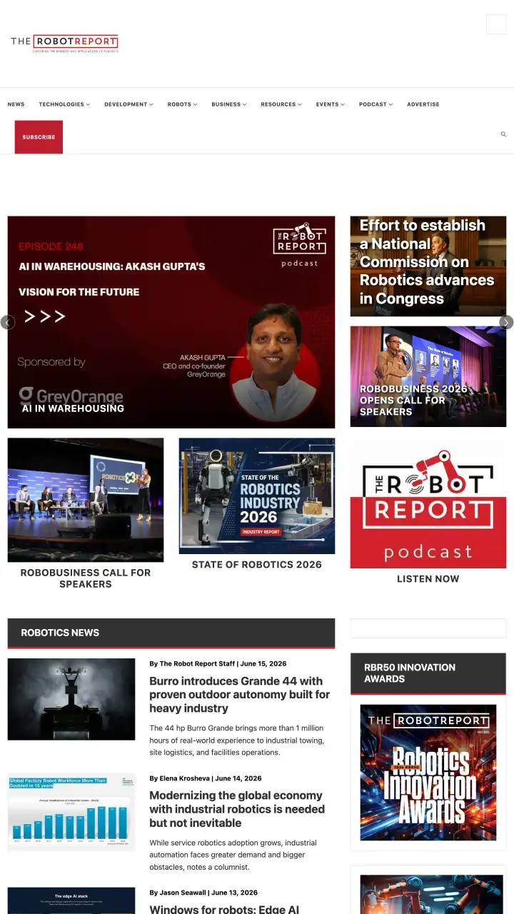 Preview of roboticsbusinessreview.com