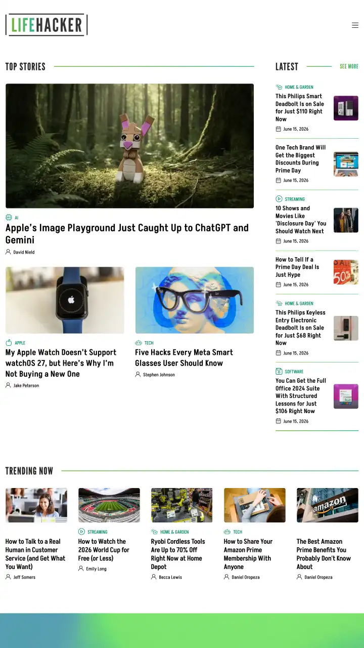 Preview of lifehacker.com