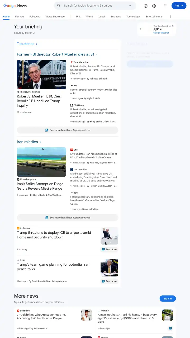 Réamhamharc de Google News
