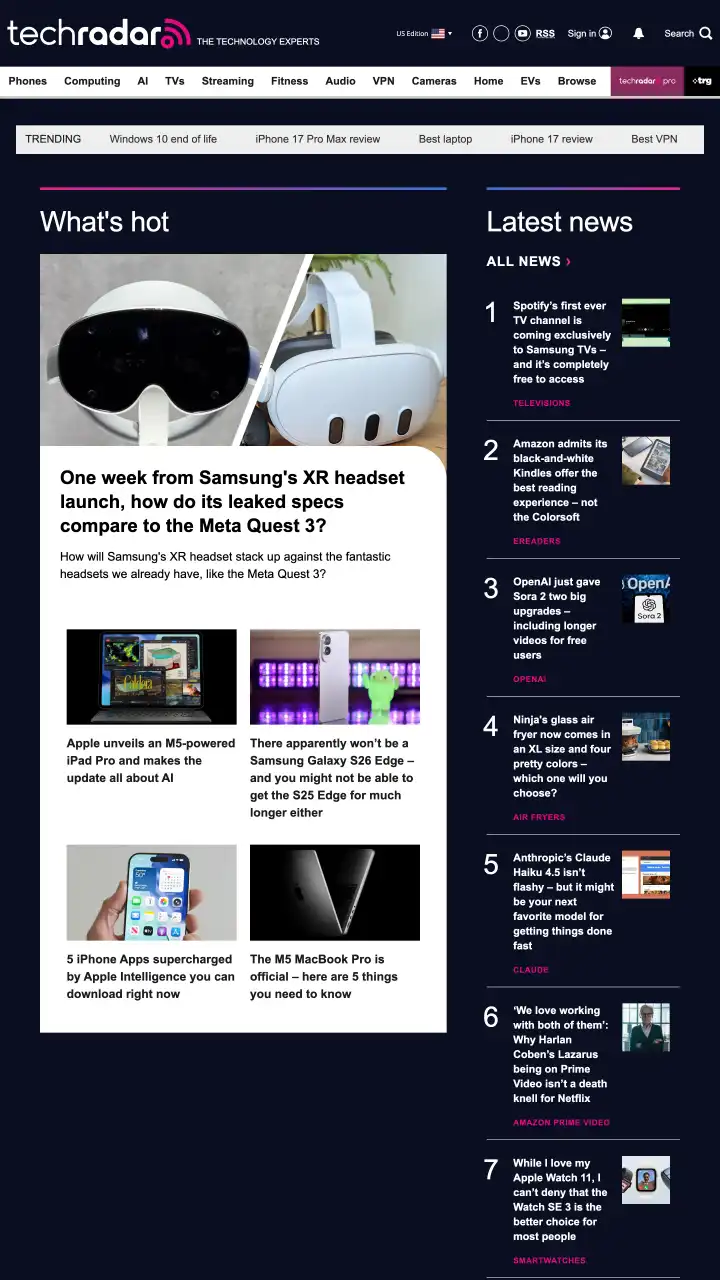 Preview of TechRadar