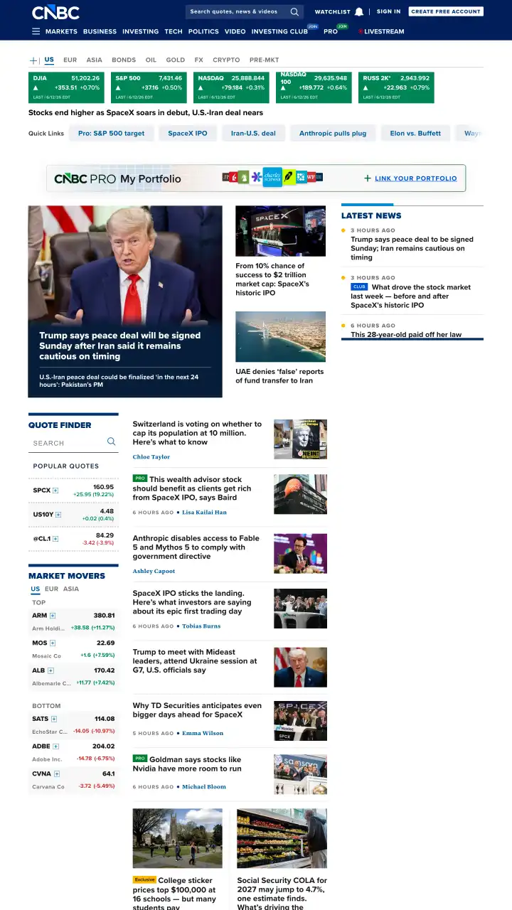 Preview of CNBC