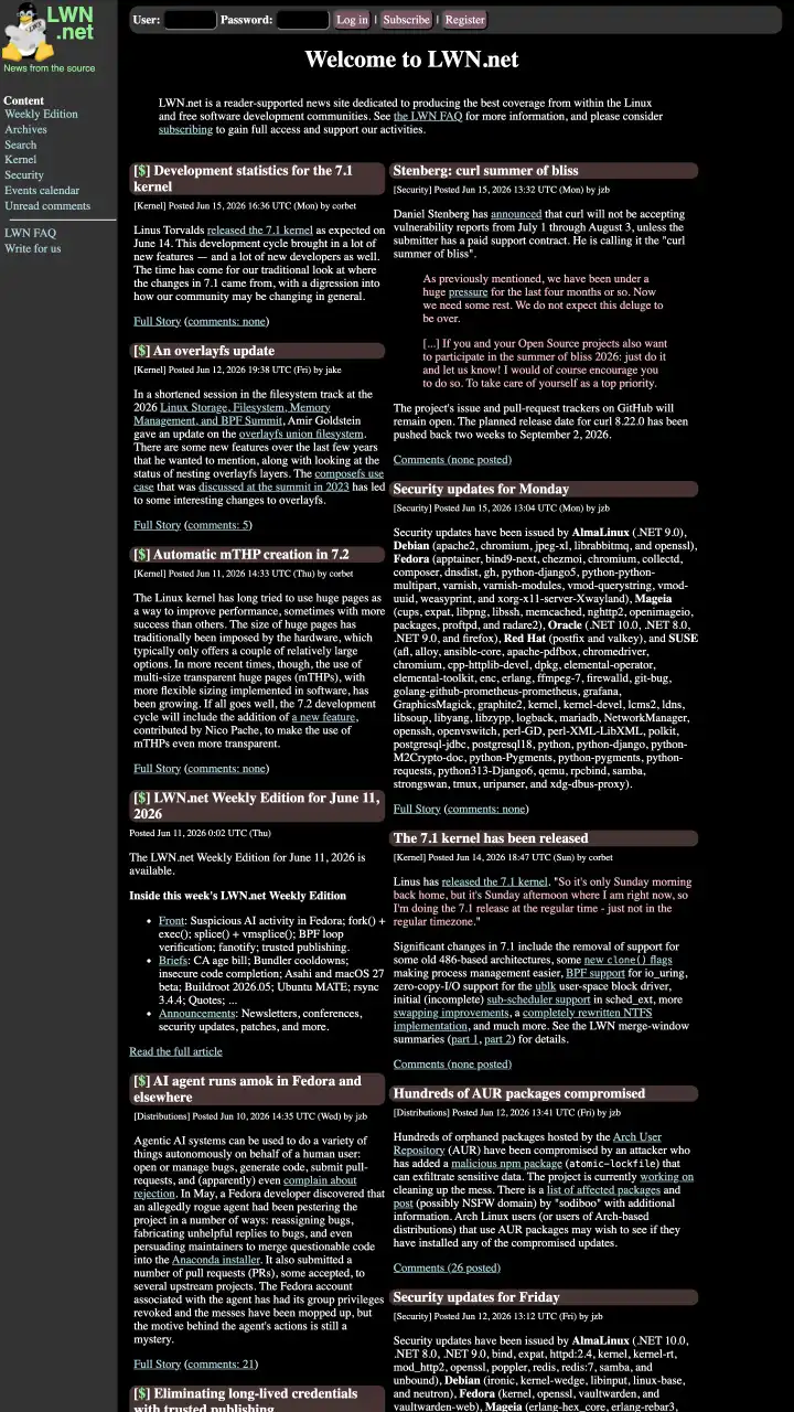 Preview of lwn.net