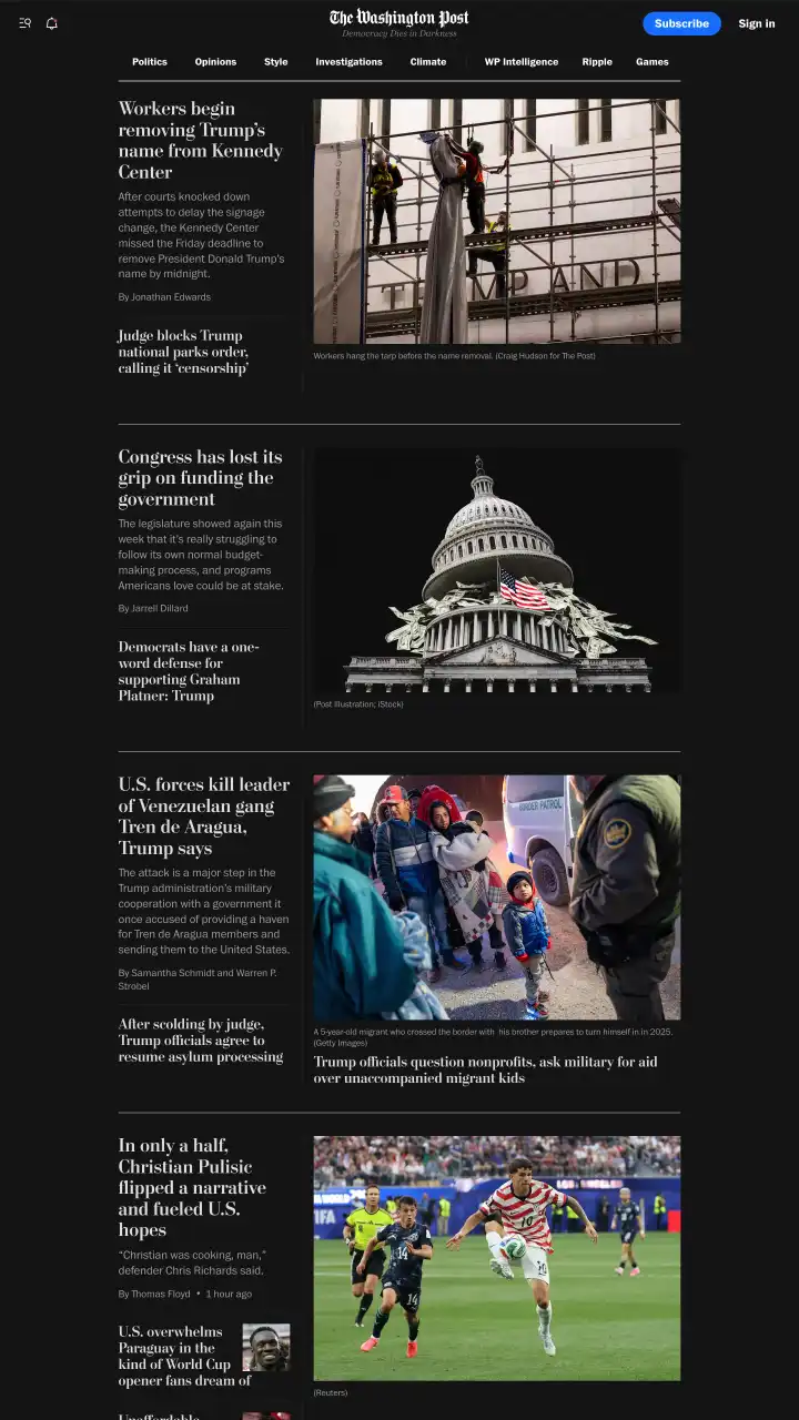 Preview of The Washington Post