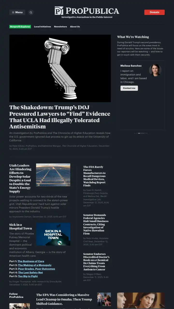 Preview of ProPublica