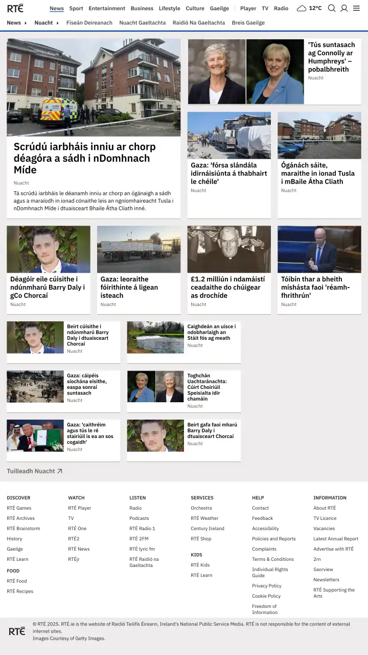 Réamhamharc de Nuacht RTÉ