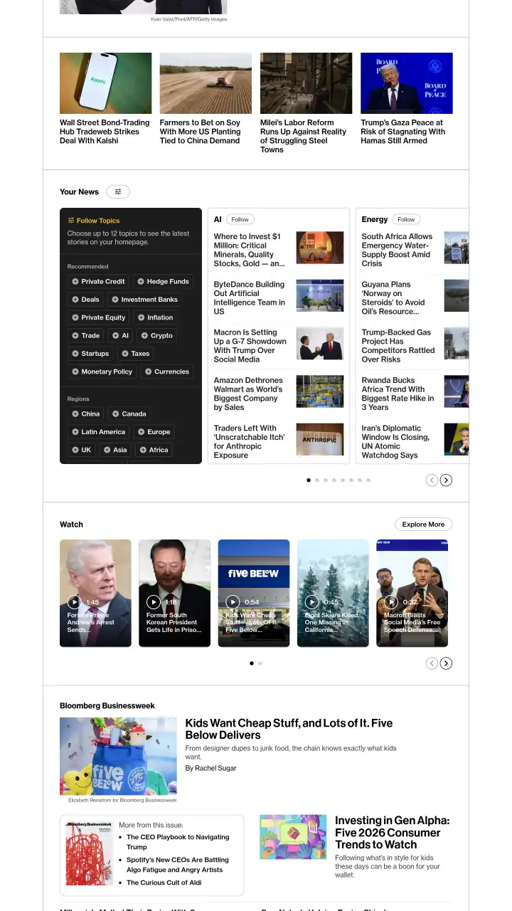 Preview of Bloomberg