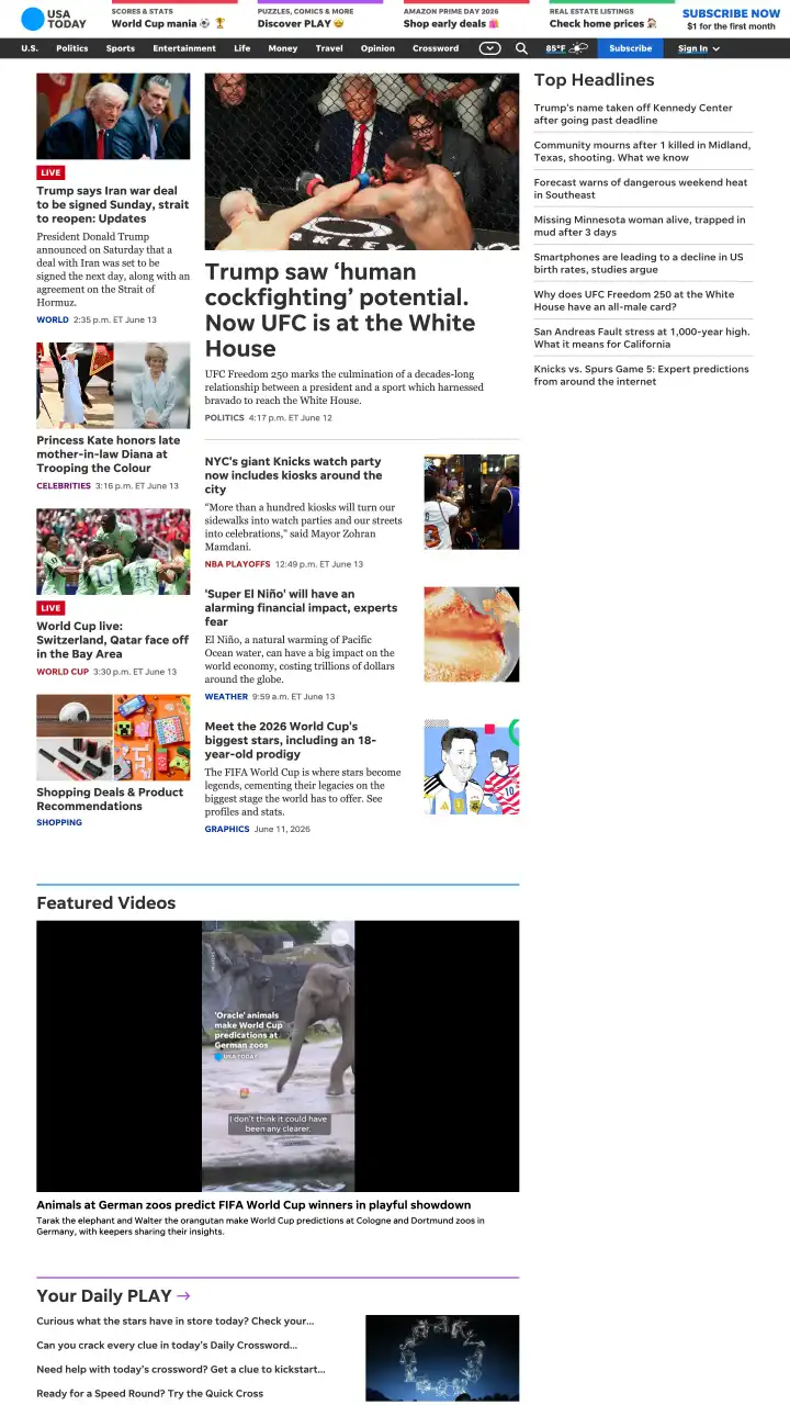 Preview of USA Today