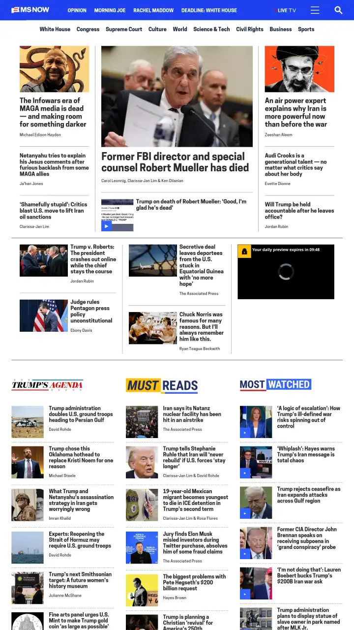 Réamhamharc de MSNBC