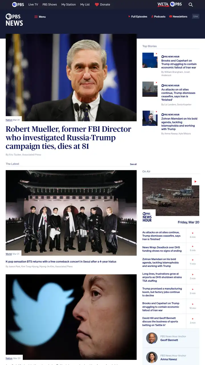 Réamhamharc de PBS NewsHour