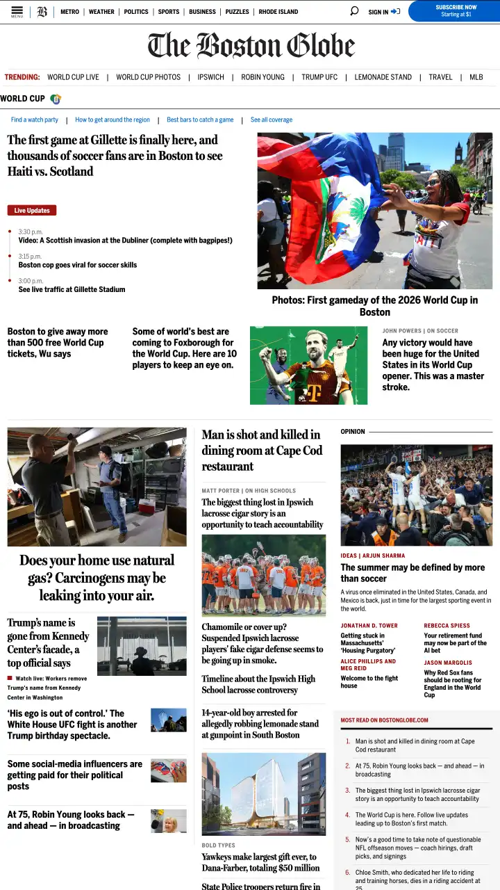 Preview of The Boston Globe