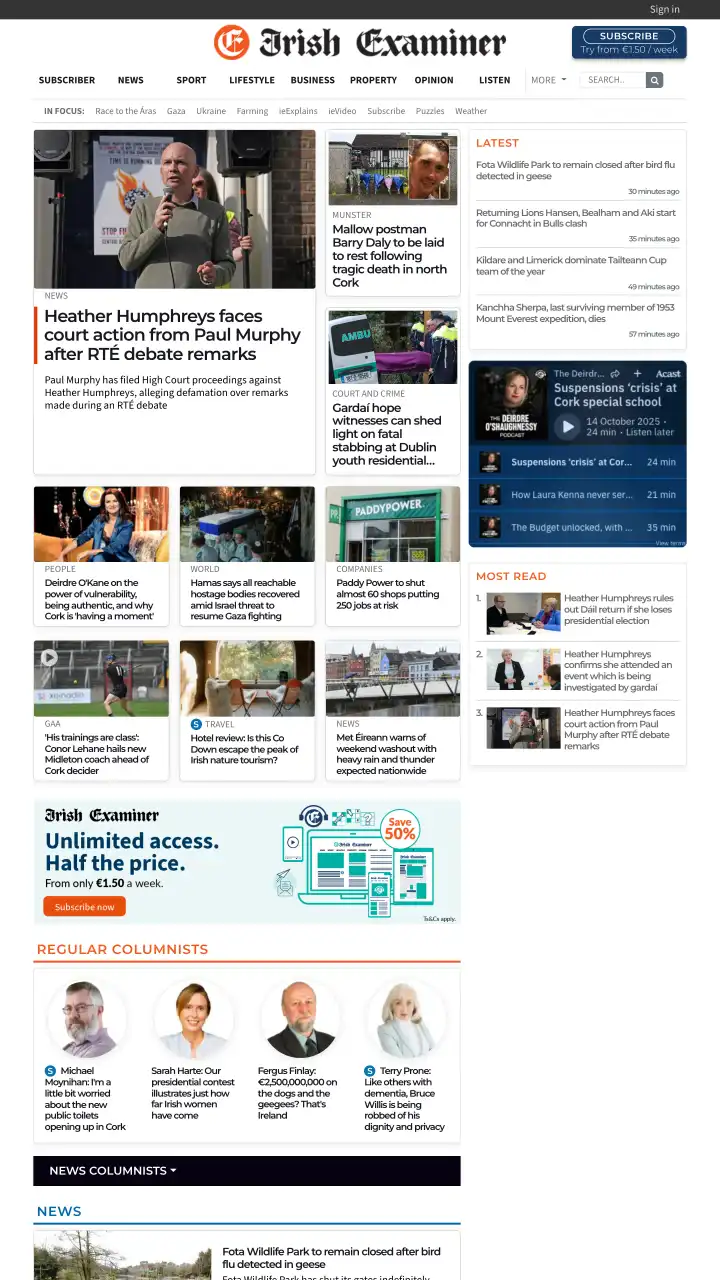 Preview of Irish Examiner