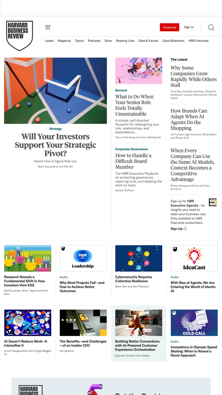 Preview of Harvard Business Review