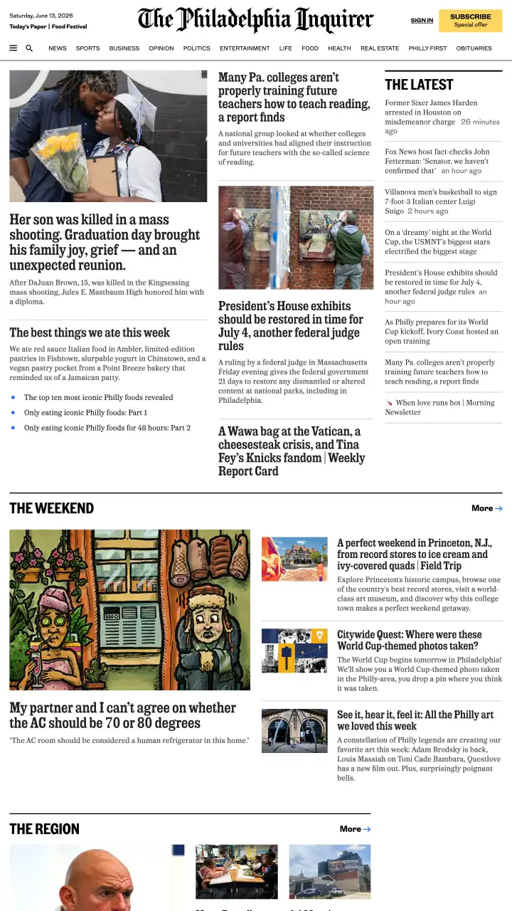 Preview of The Philadelphia Inquirer