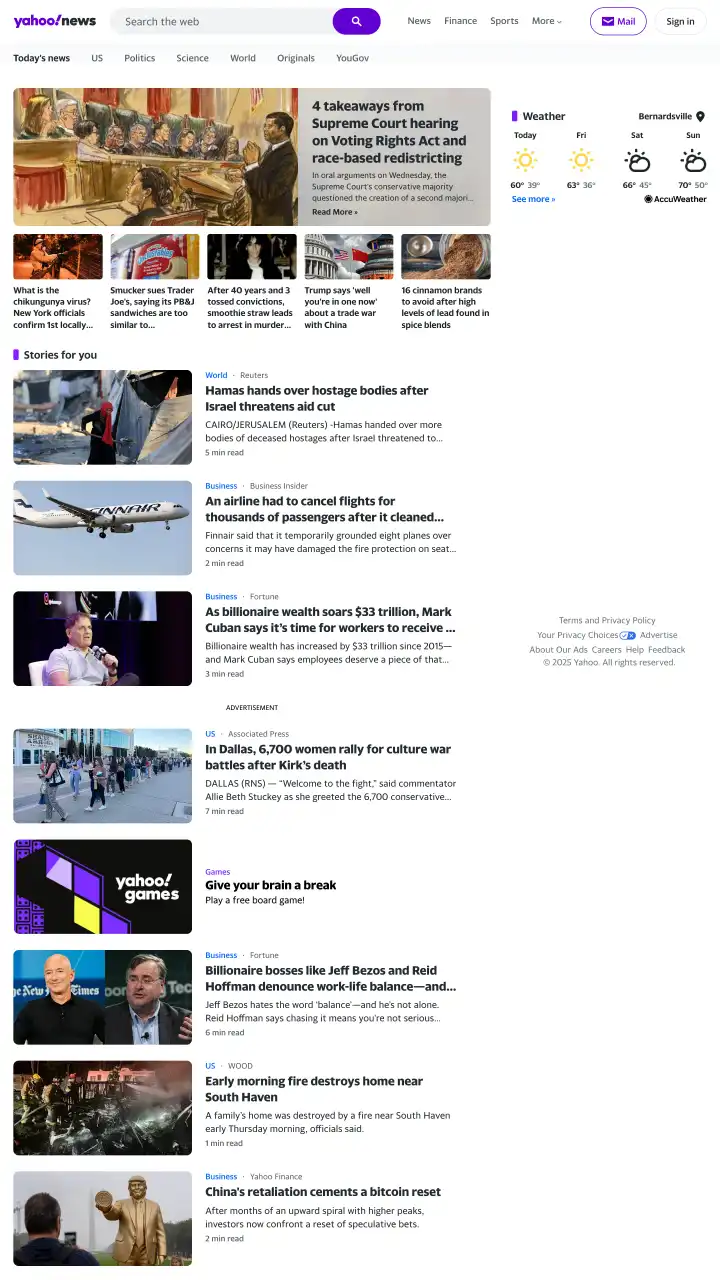 Preview of Yahoo News
