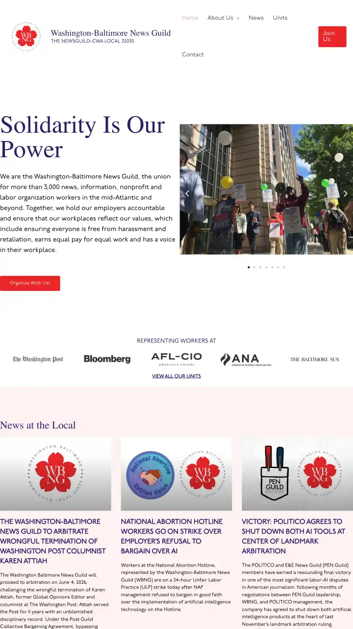 Preview of Washington-Baltimore News Guild