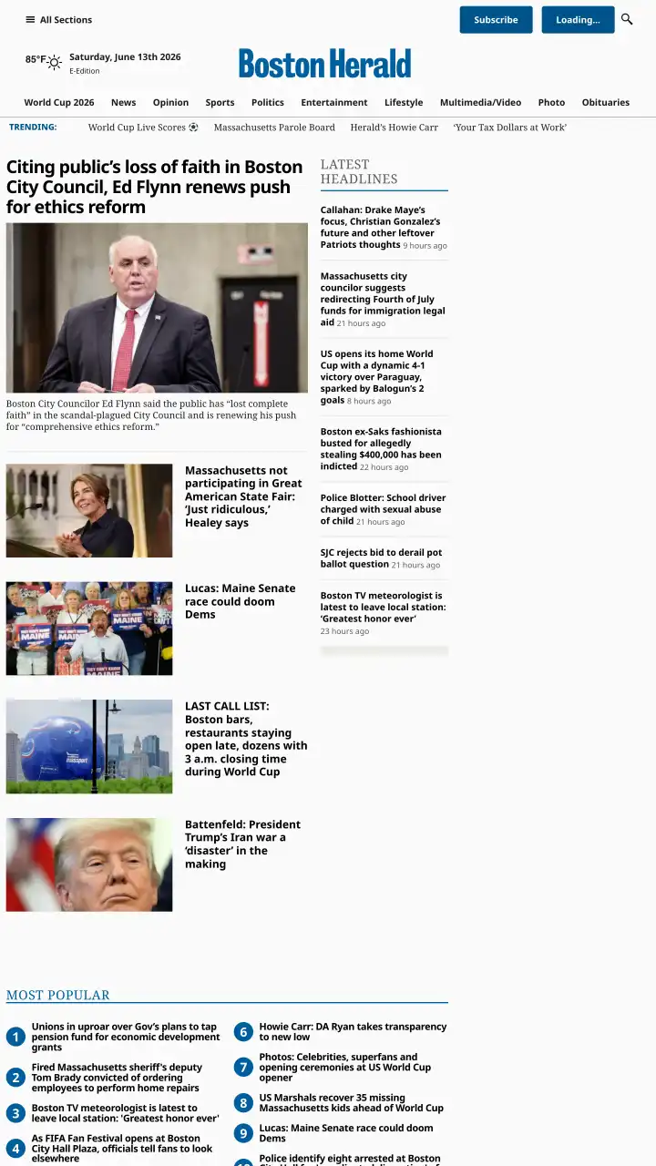 Preview of Boston Herald