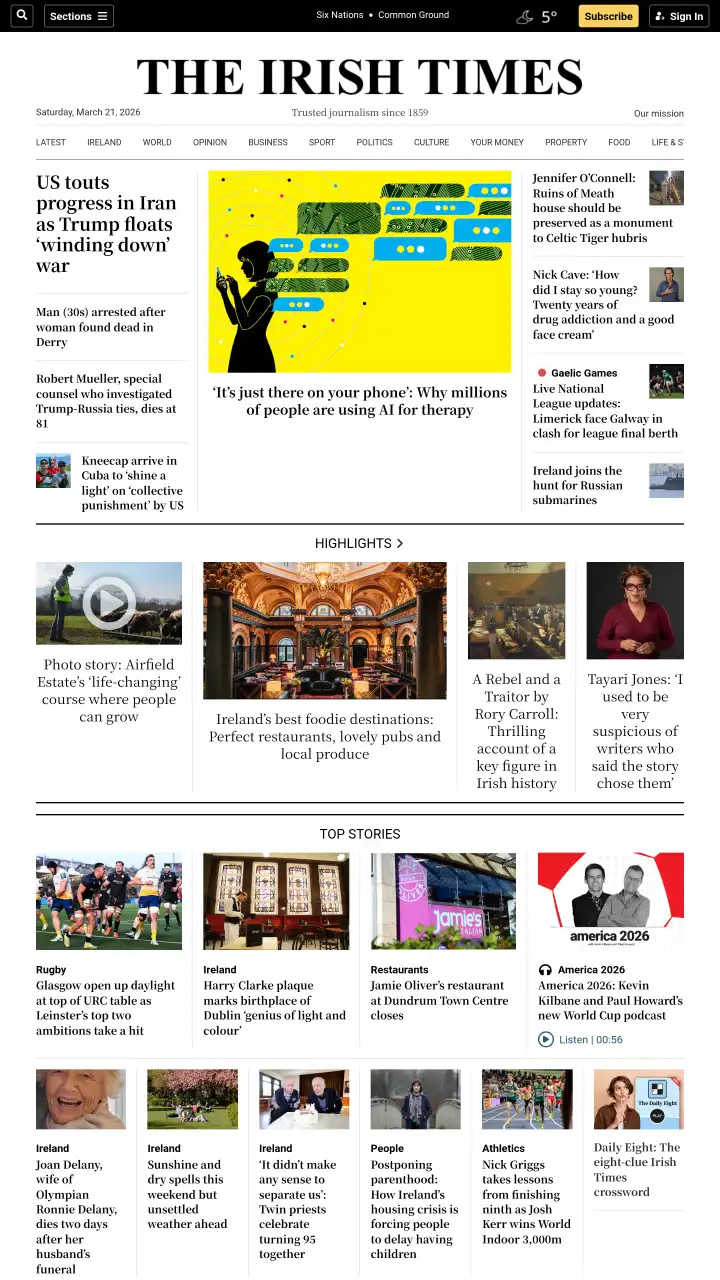 Réamhamharc de The Irish Times