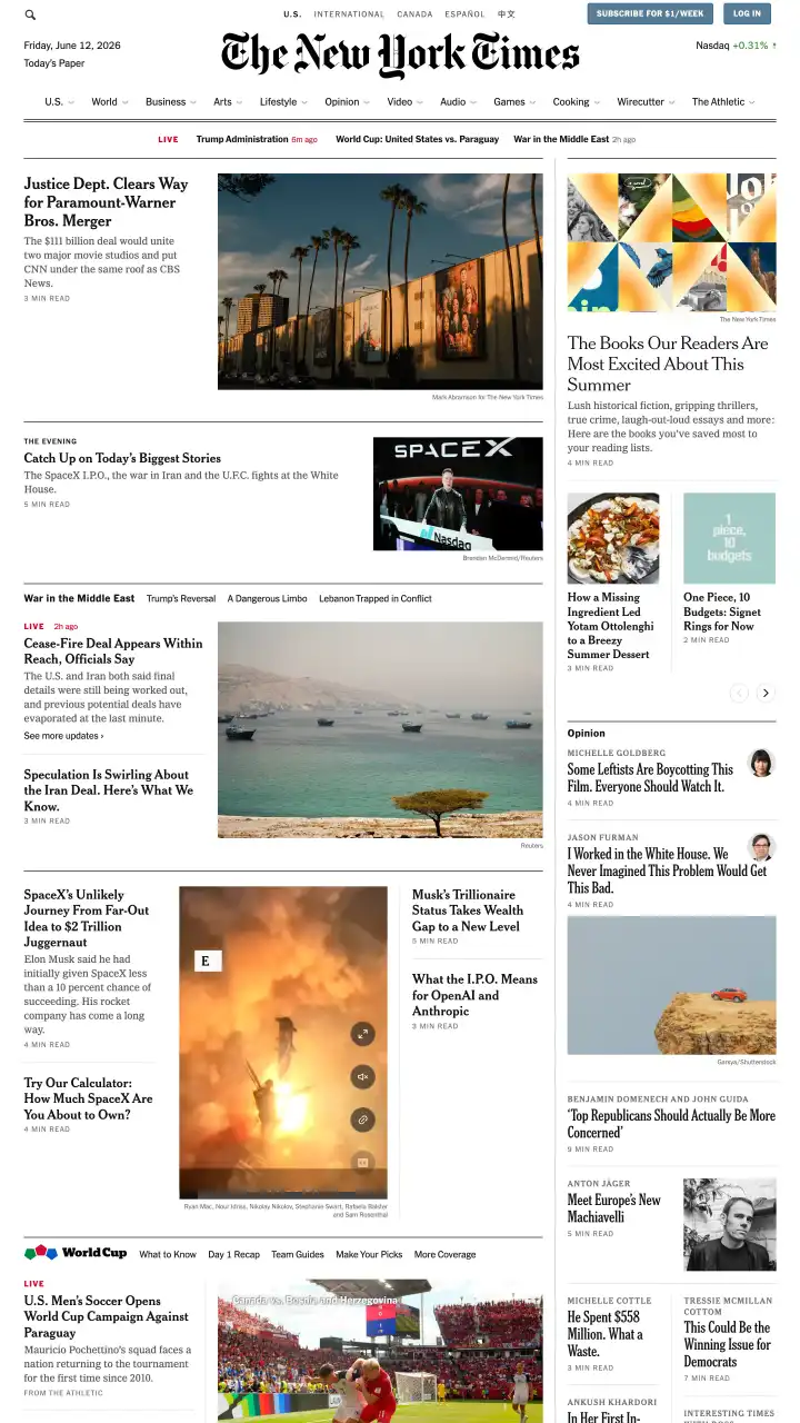 Preview of The New York Times