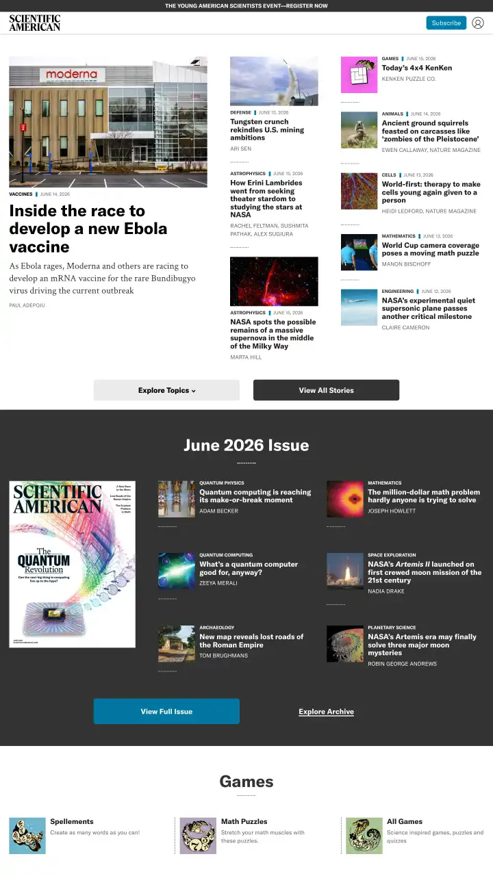 Preview of scientificamerican.com