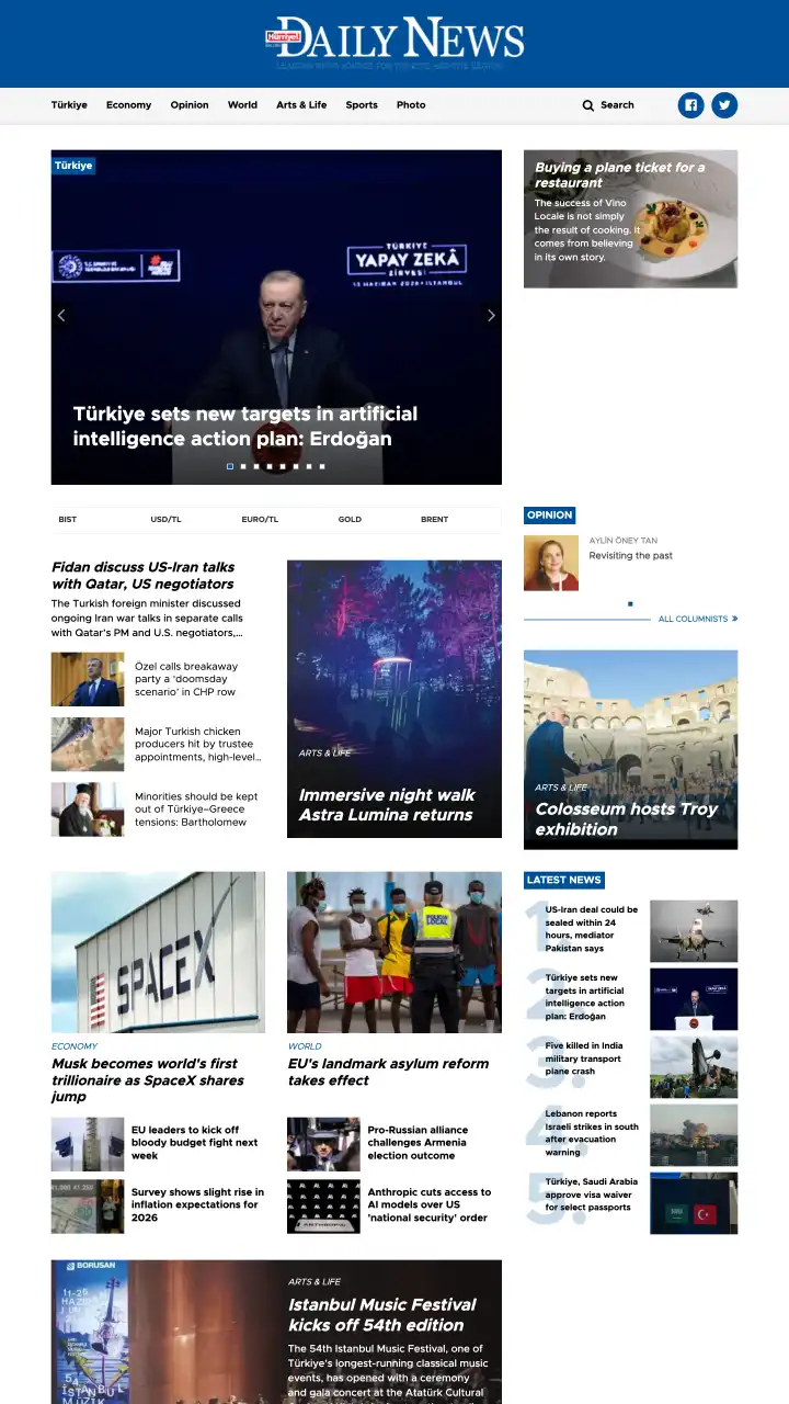 Preview of Hürriyet Daily News