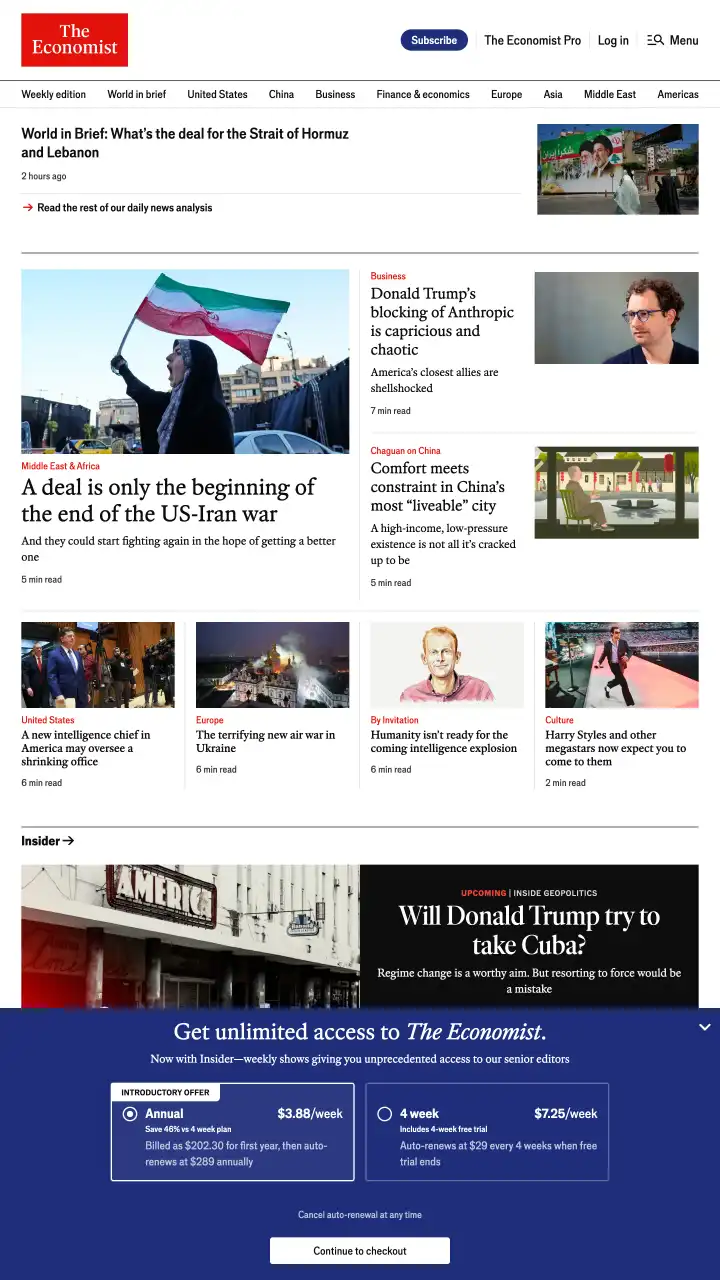 Preview of Economist