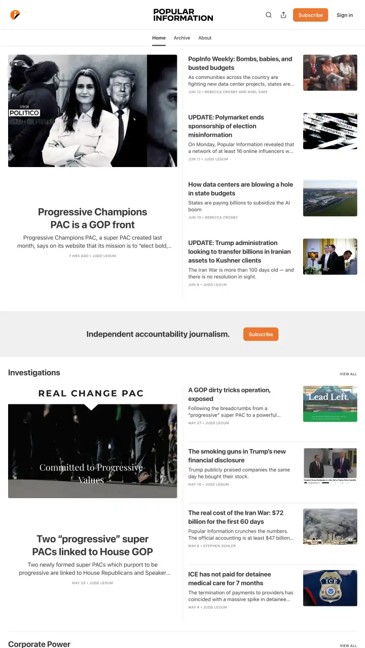 Preview of Popular Information