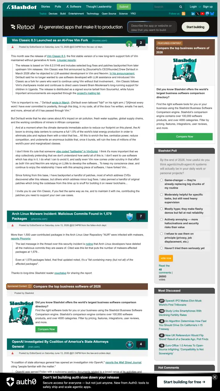 Preview of Slashdot
